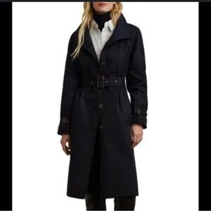 Lauren Ralph Lauren Water Resistant Cotton Blend Trench Coat